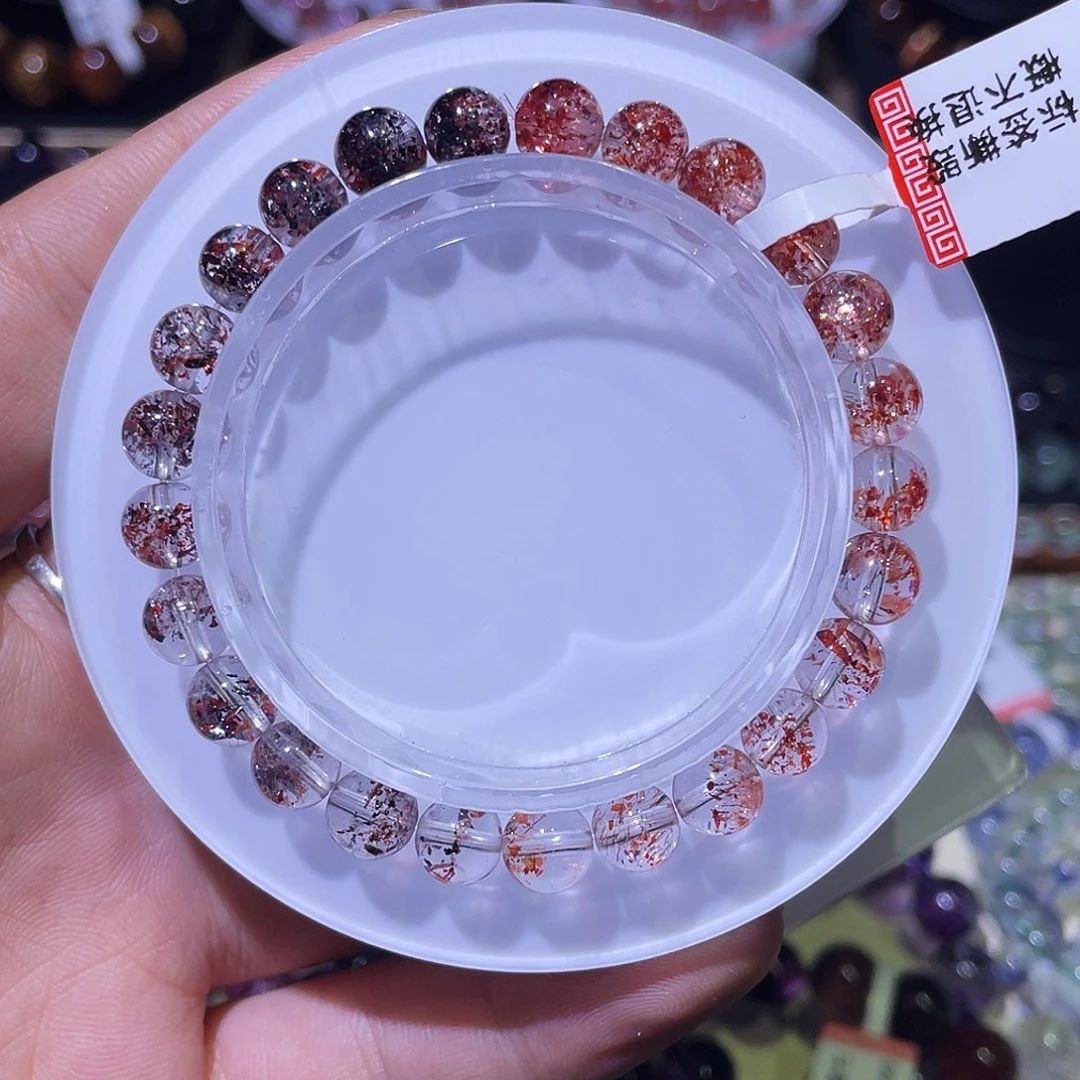 水晶手链未镶嵌渐变金草莓7.3