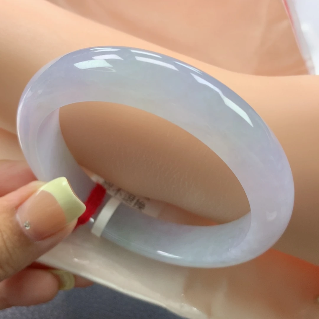 未镶嵌手镯翡翠缅甸天然翡翠手镯55.6正