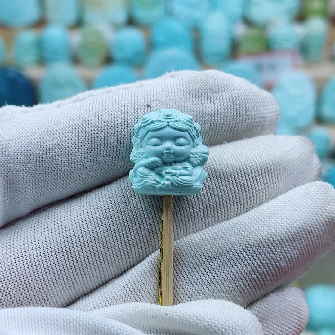 未镶嵌绿松石珠宝奇石