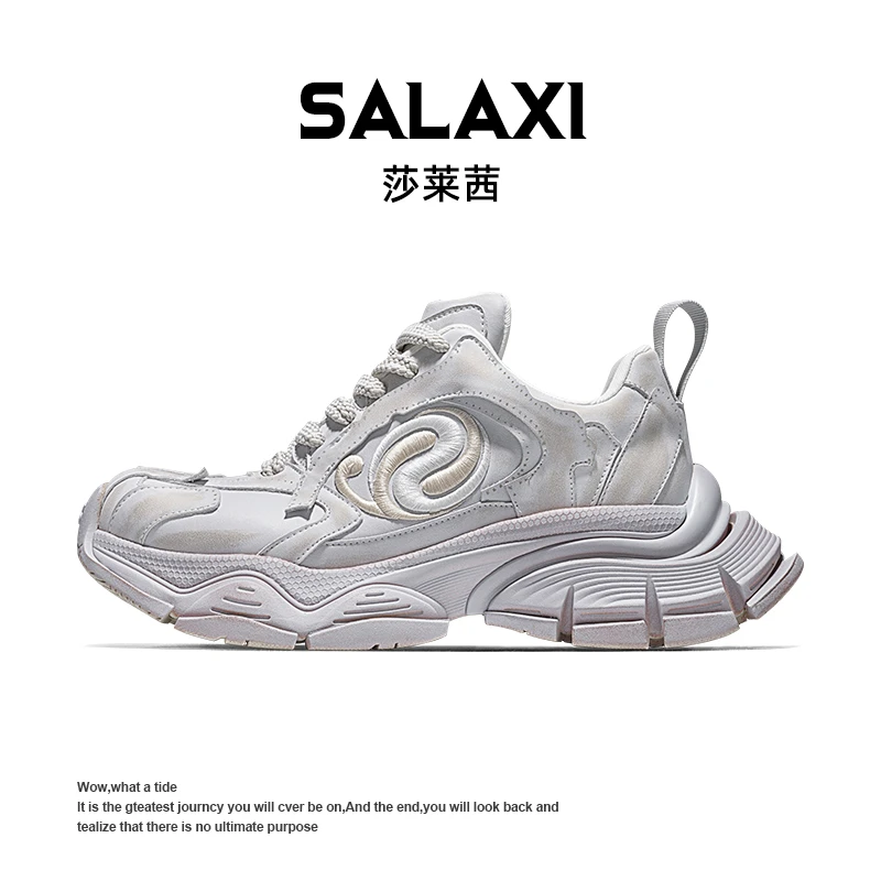 SALAXI/莎莱茜 2025冬季新品韩系轻便老爹鞋男女款舒适休闲运动鞋