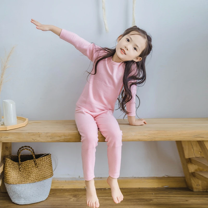 【三合竹衣】儿童竹柔德绒加护保暖套装睡衣