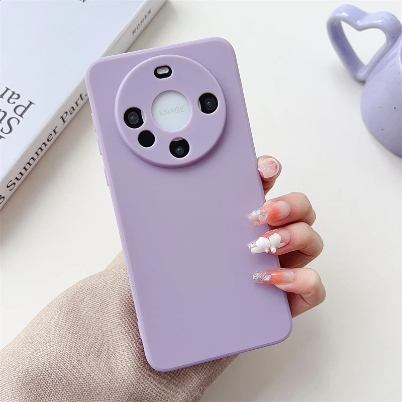 适用华为mate60pro防摔耐磨镜头全包手机壳mate60磨砂TPU全包软壳