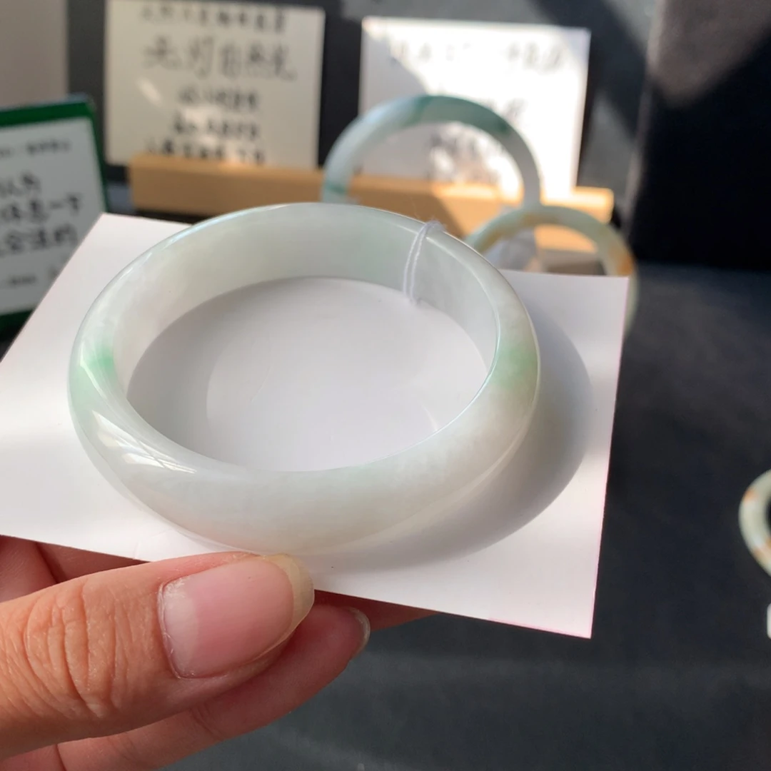 翡翠未镶嵌手镯44号54-13.6-7.2