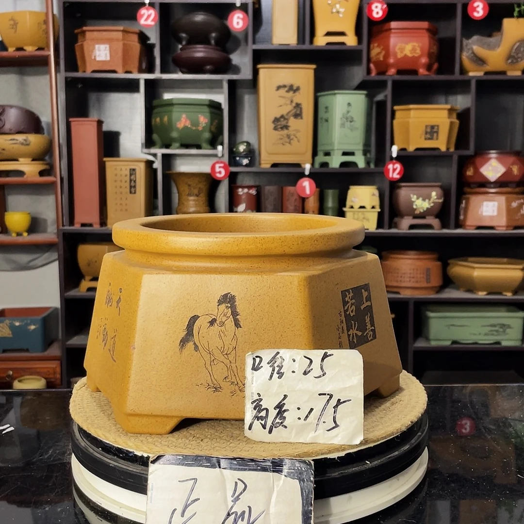 D-盆尚好紫砂花盆