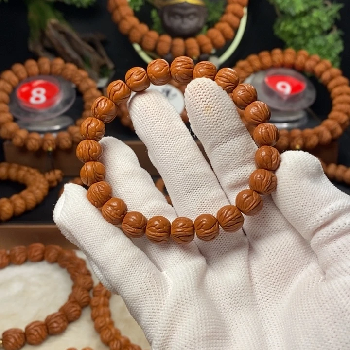 桃核吊坠星*✨秦岭龙纹