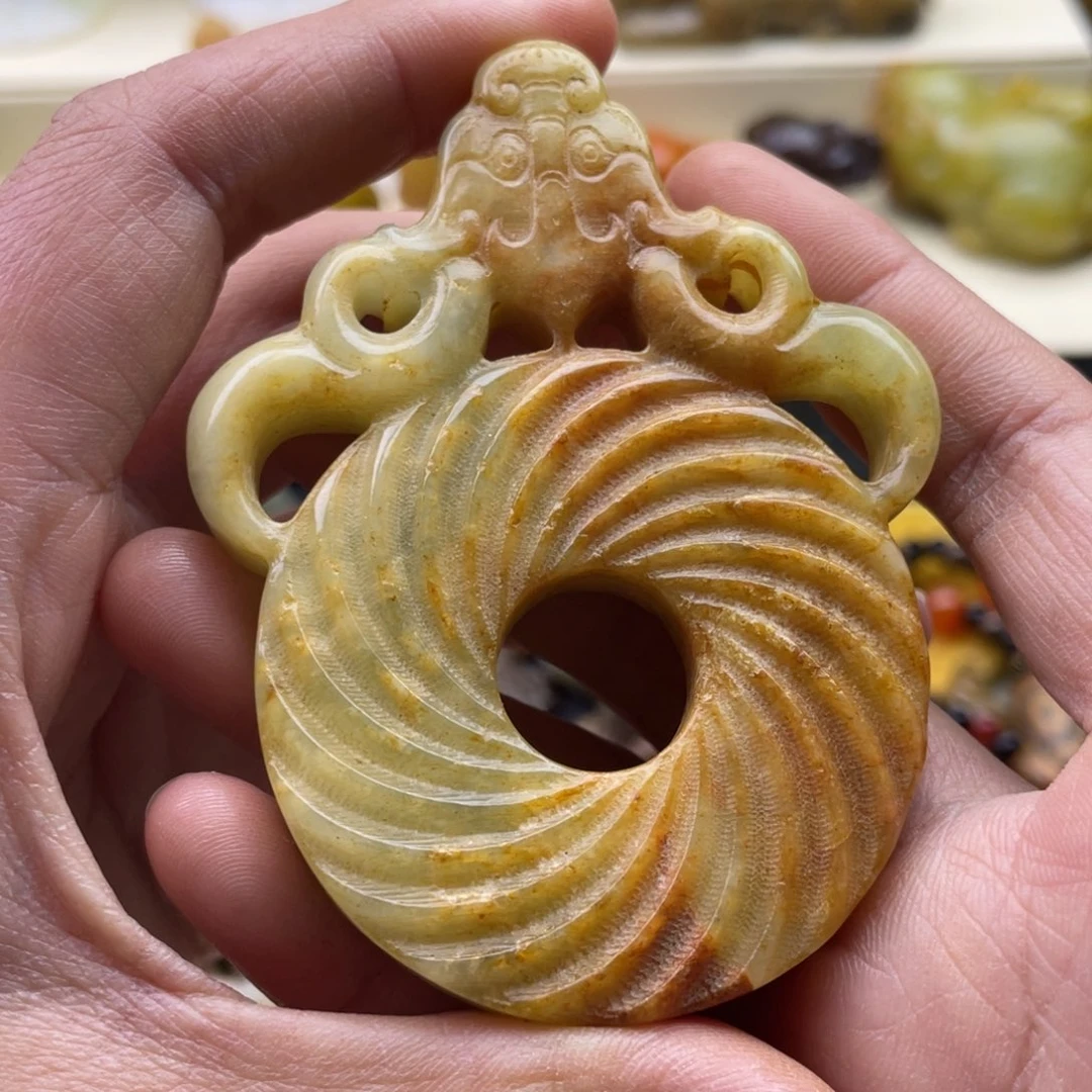 未镶嵌蛇纹石玉颈饰526