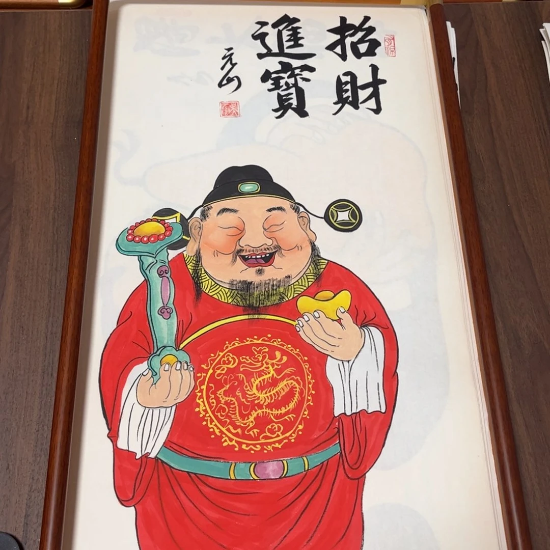 国画纯手绘禅意画作品