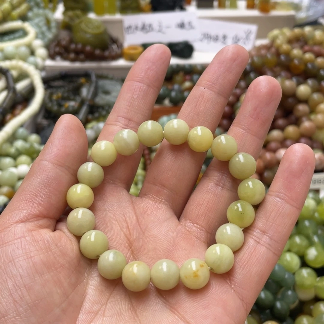 蛇纹石玉手链未镶嵌