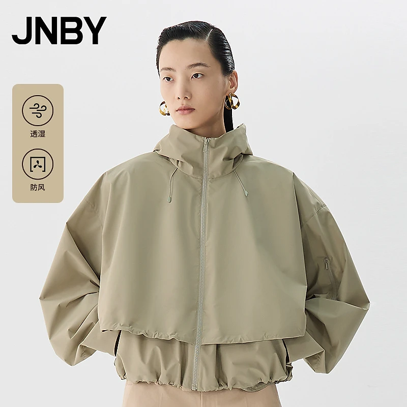 【防风透湿】JNBY/江南布衣春夏夹克外套女宽松长袖休闲5P2611650