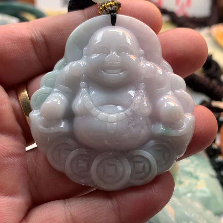 翡翠未镶嵌颈饰保真天然a货翡翠