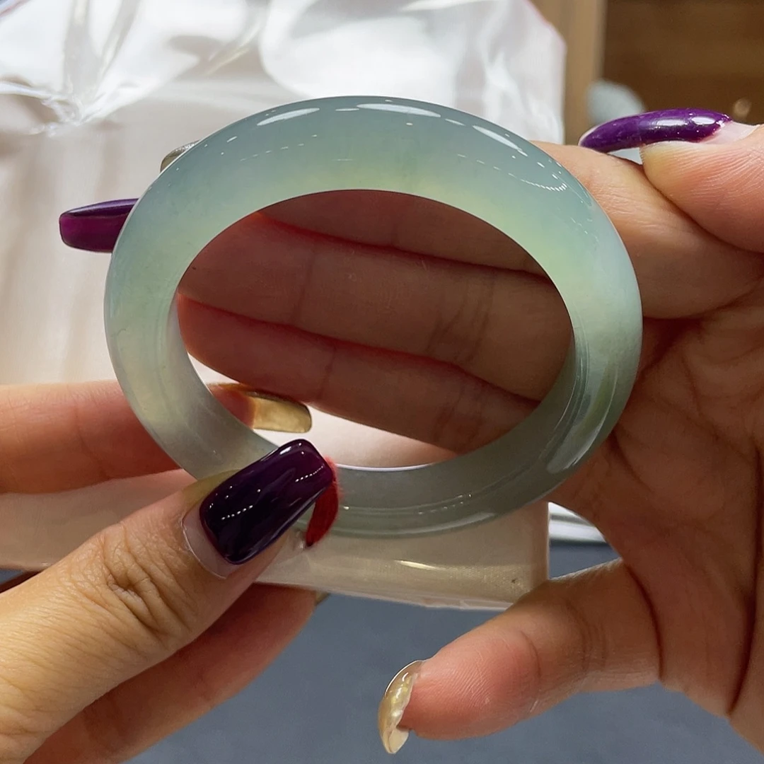 翡翠未镶嵌手镯29 号链接