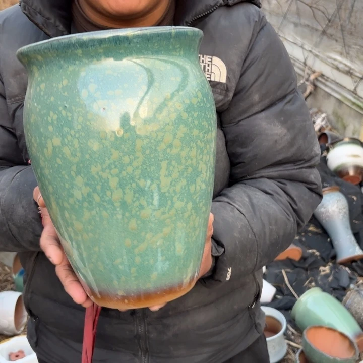 红陶花盆 口径 高度