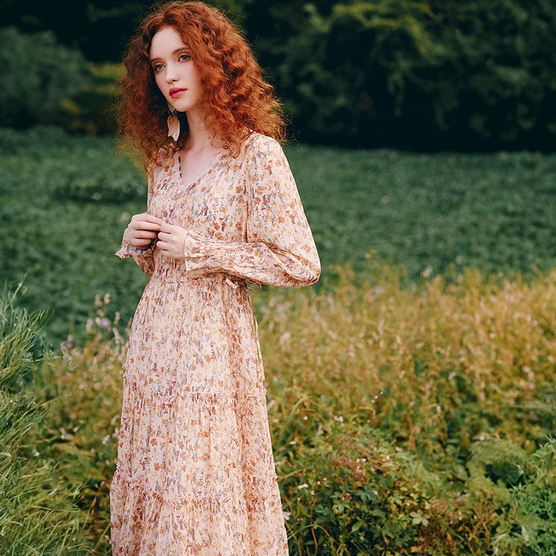 【陈大可专属】菀草壹2025春季新款风连衣裙Q38200411