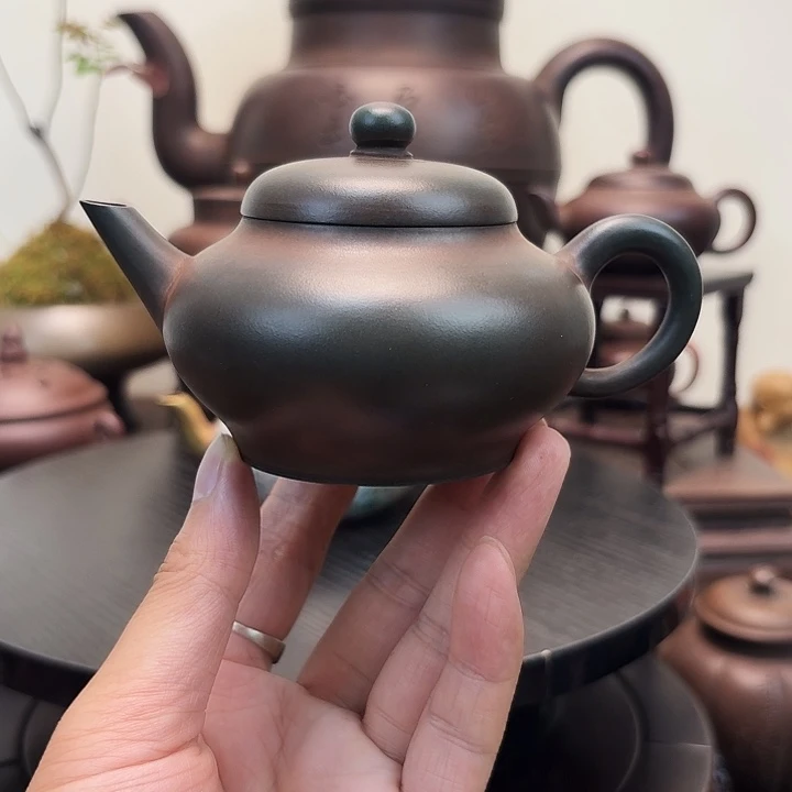 茶壶紫砂老民国绿