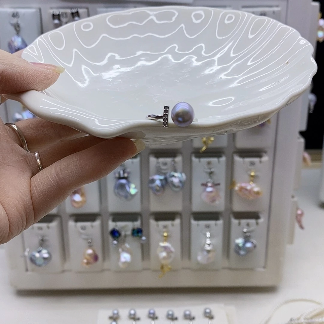 颈饰合金淡水珍珠