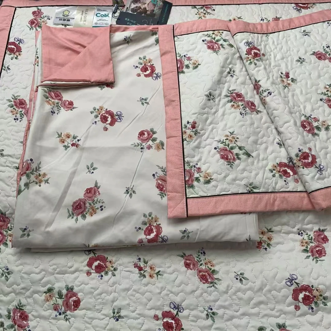 【四件套】四件套床盖四季通用家用亲肤舒适水洗优质床品春夏秋冬