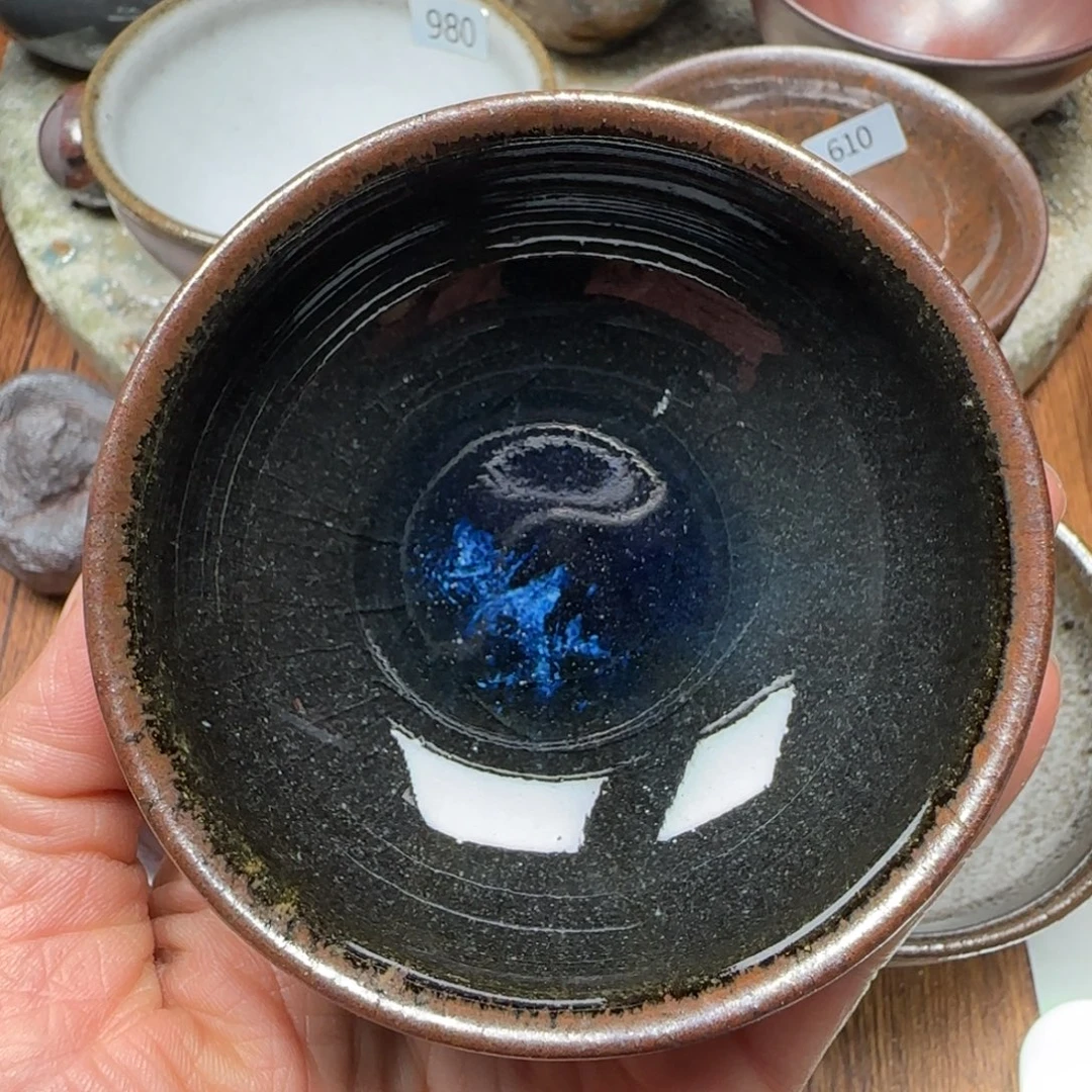 柴烧建盏茶盏茶杯219