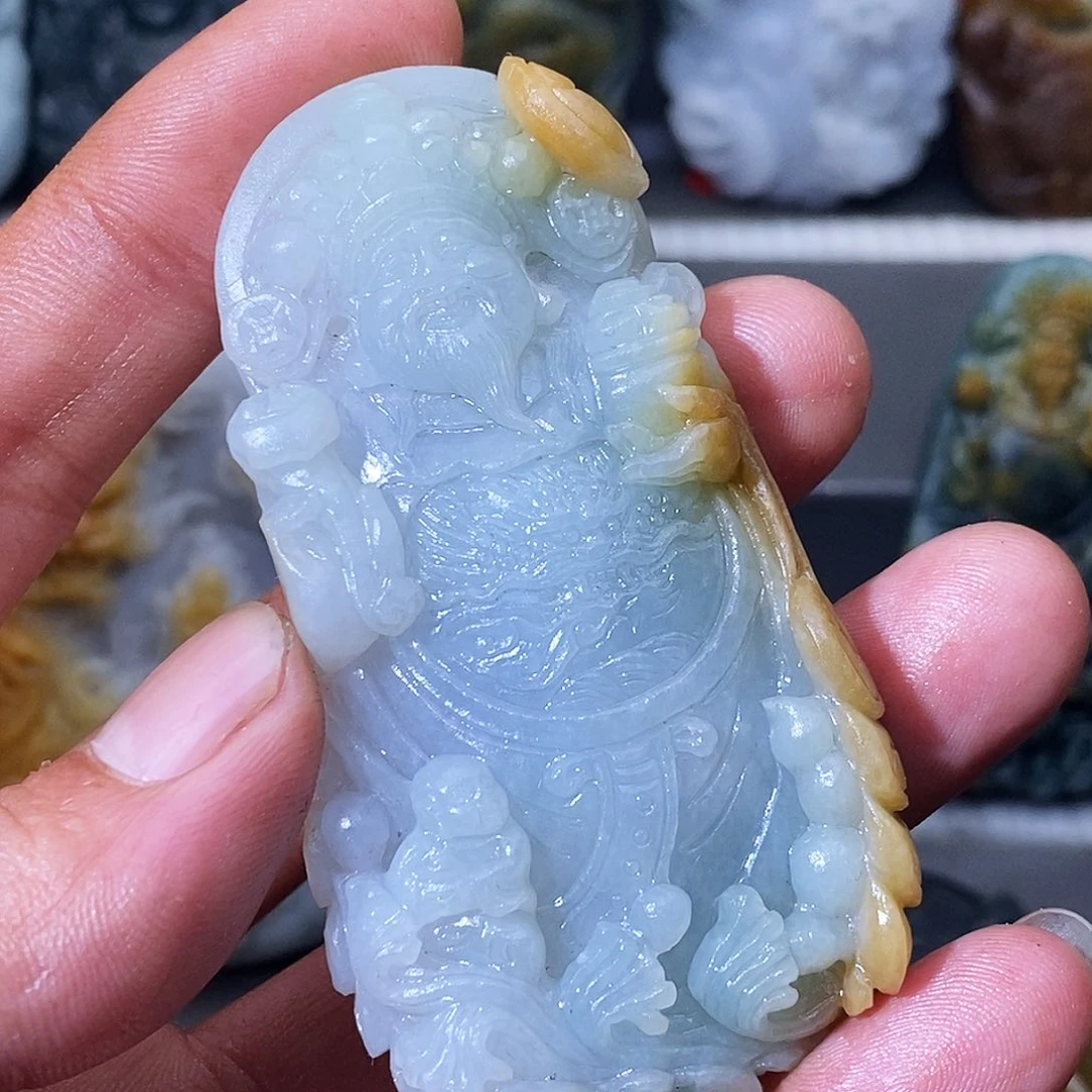 一***气未镶嵌定制翡翠抛光3天