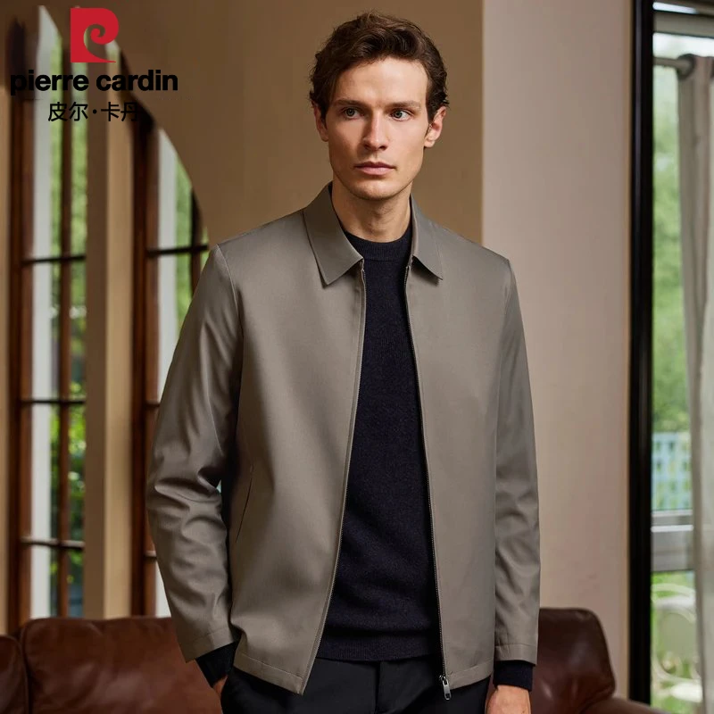 【高级感】皮尔卡丹中年行政夹克男2024秋季-PJ403J3004