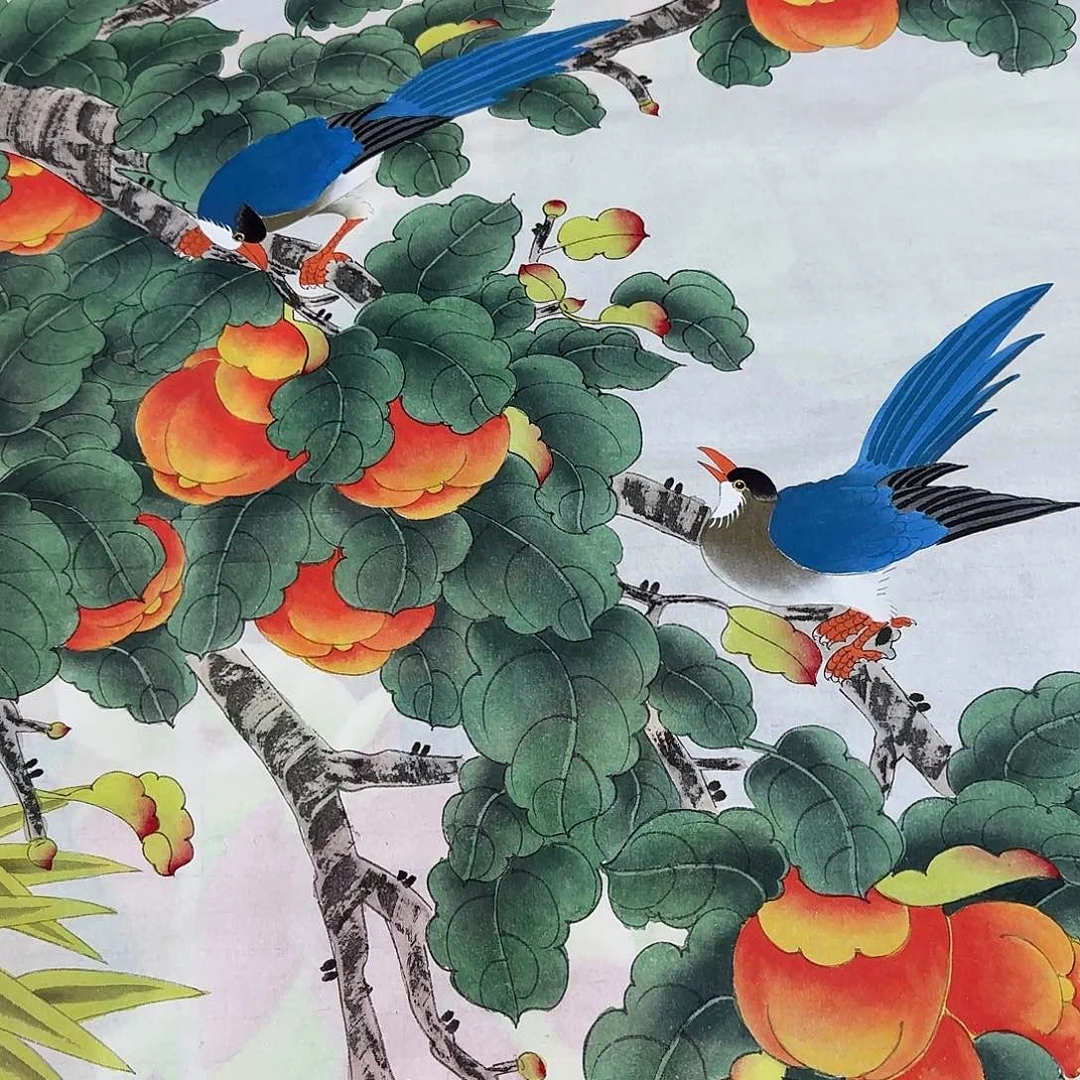 国画晨****）尺寸70X138手绘作品