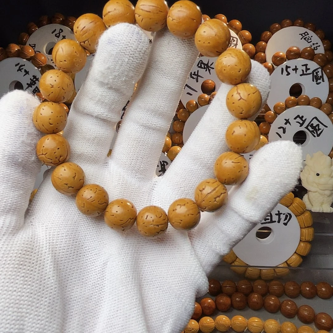 脑纹桃核正圆12.4尺寸