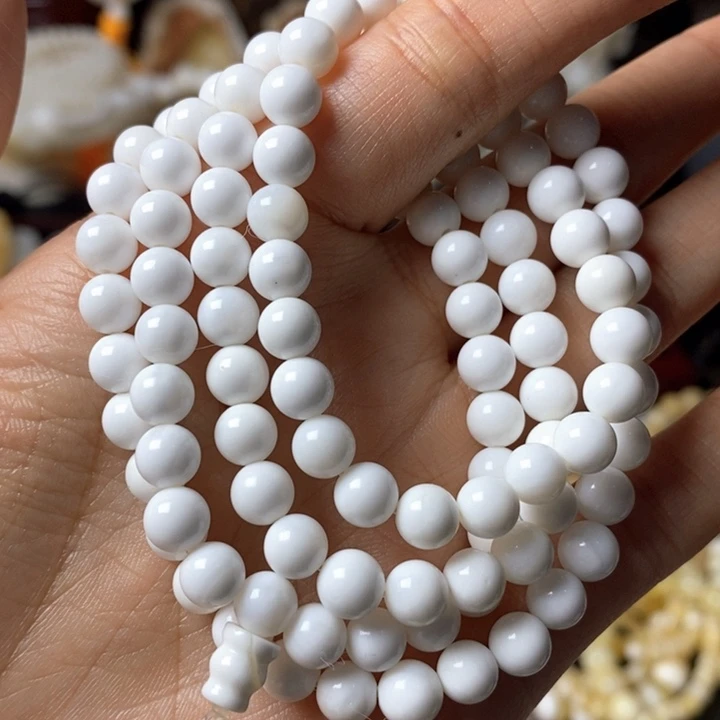手串/手链贝壳直播间0.6白色多圈