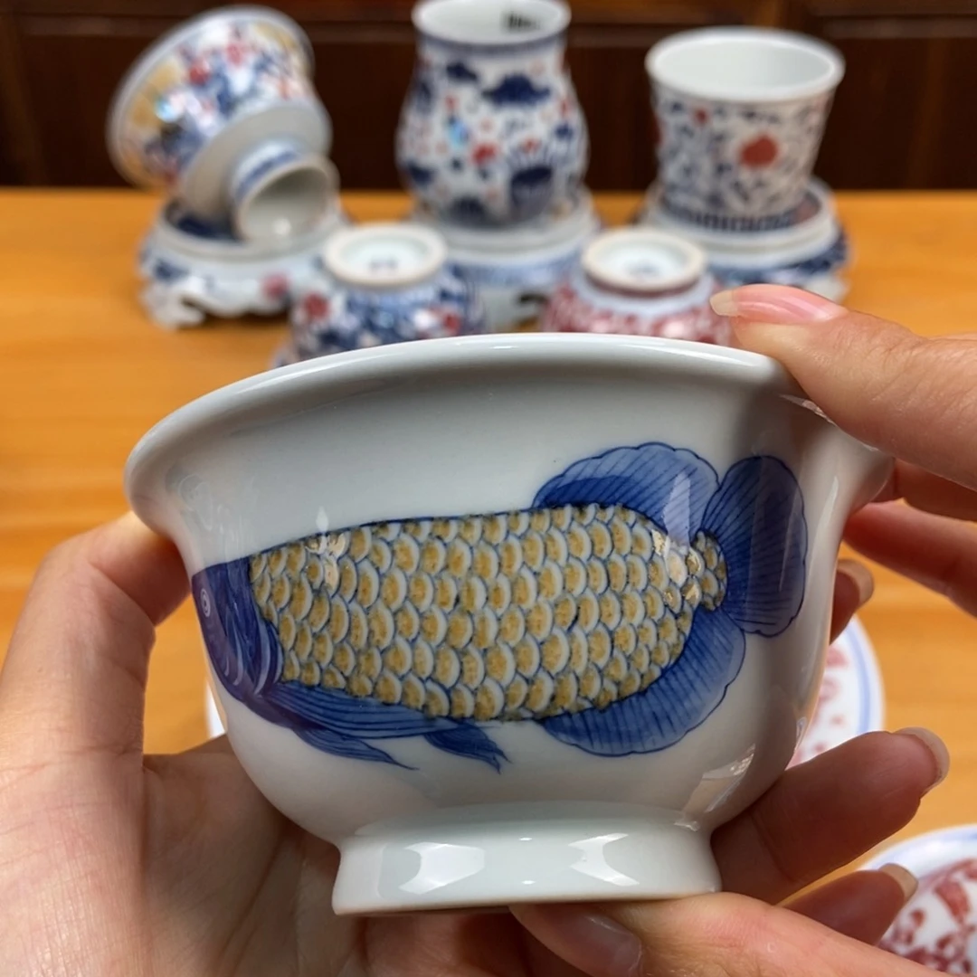 手绘现代茶具非古董