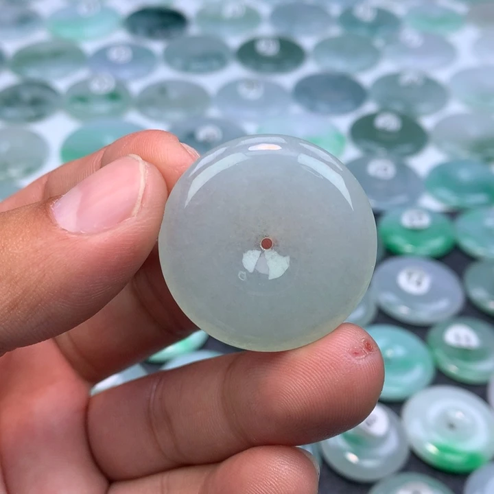 翡翠未镶嵌颈饰缅甸天然A货翡翠32.8-6.1