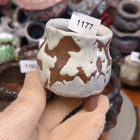 很***真粗陶花盆手工花盆制作