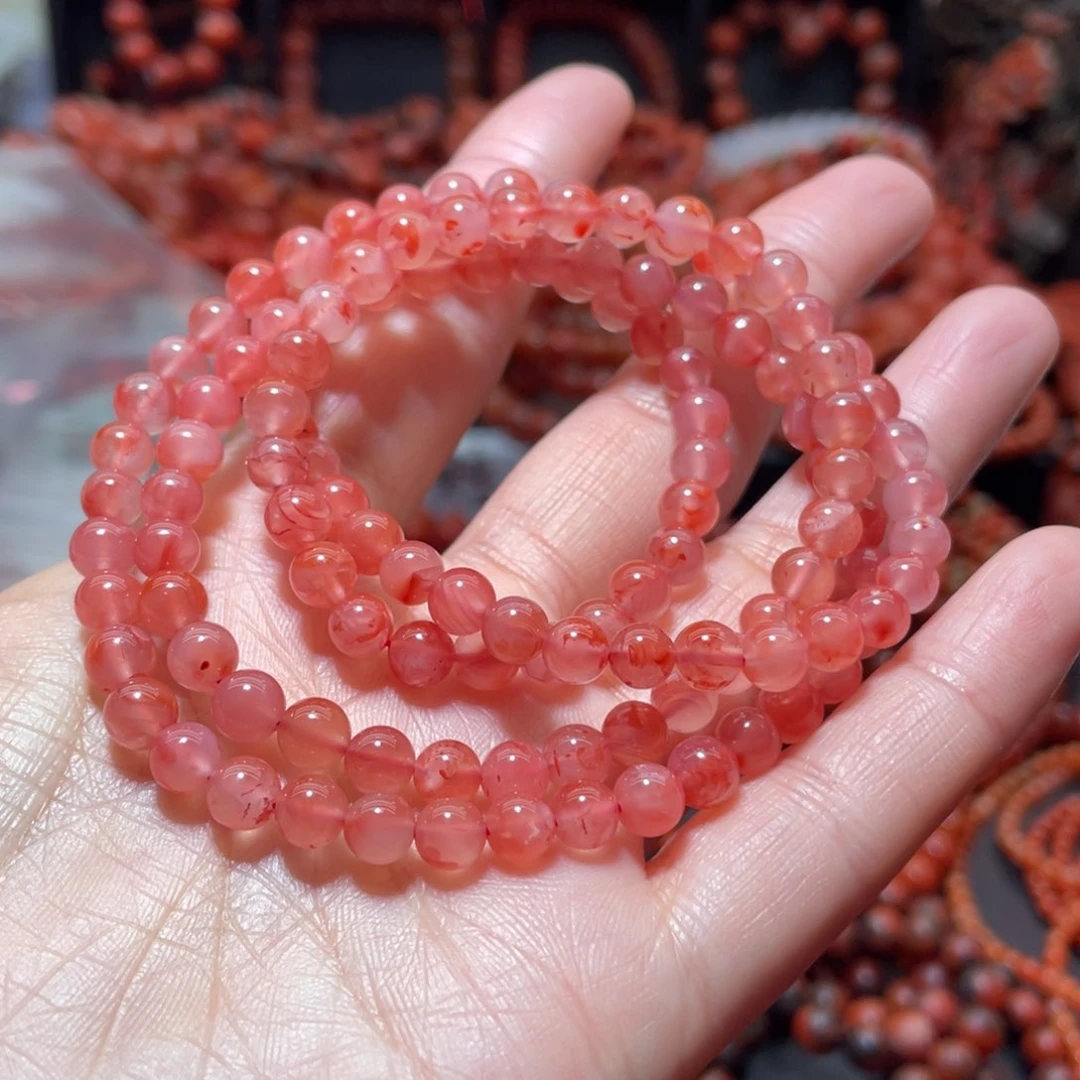 南红玛瑙手链未镶嵌