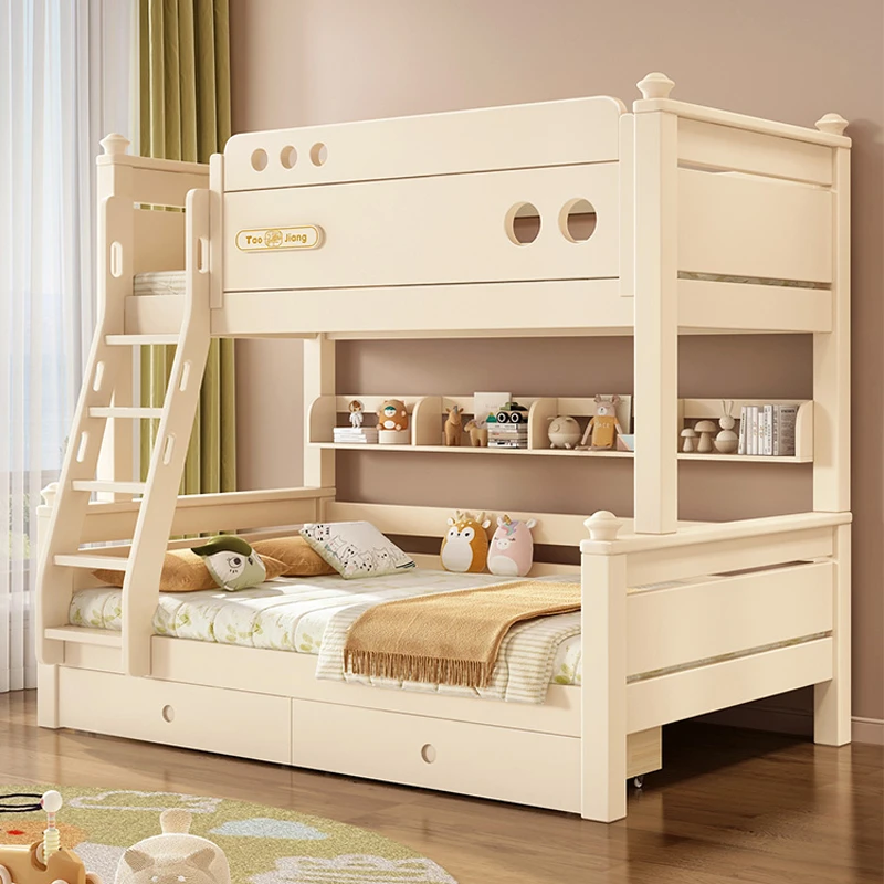 全实木加粗加厚上下铺双层床成人子母高低互不打扰高架两层儿童床