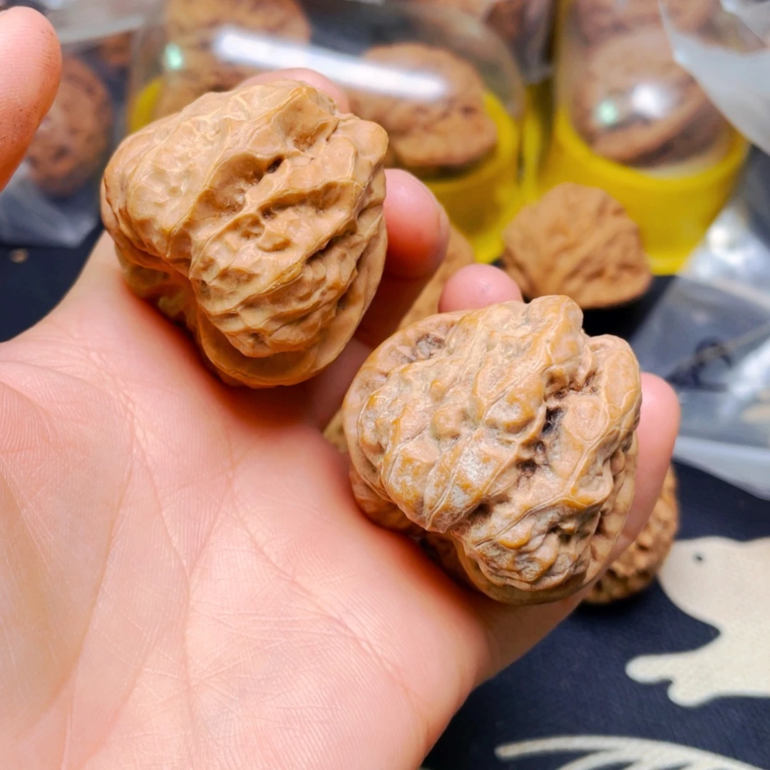 吊坠文玩核桃蛤蟆一对