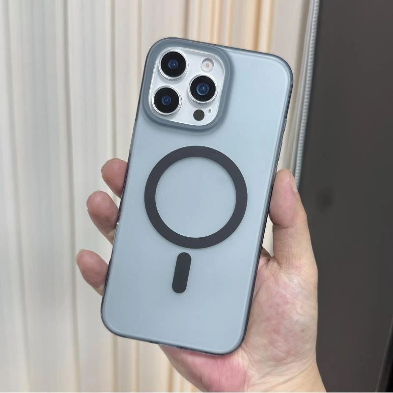 XQBQ新肤感磨砂透明壳适用苹果17promax磁吸/16Pro简约手机壳防摔