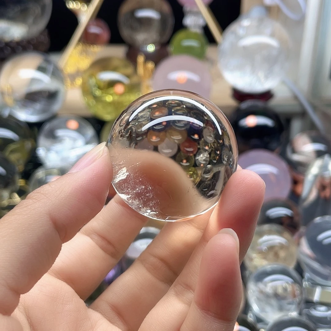 小***³未镶嵌珠宝半成品水晶浅茶43A727