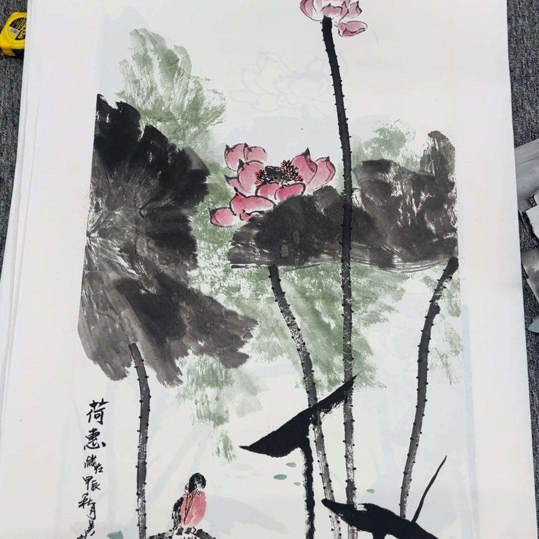 国画绘画作品多次参加