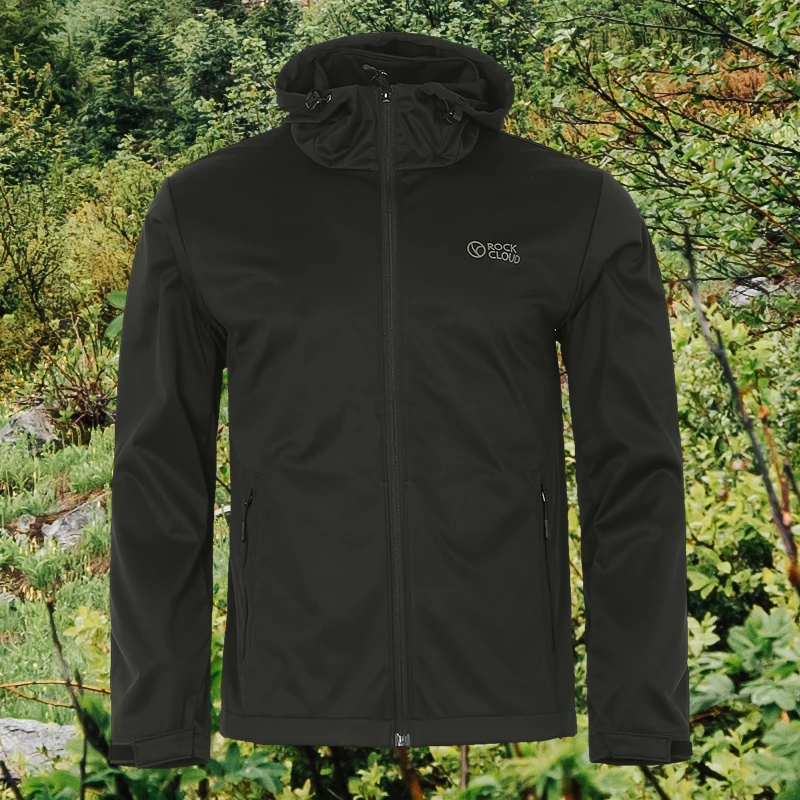 男款户外运动休闲防风耐磨M2软壳衣连帽夹克外套010