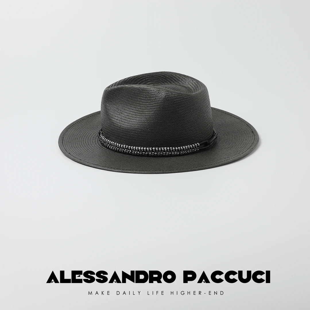 AP洛哥43038AM 【黑标系列】日本进口轻奢手工编织 经典款礼帽