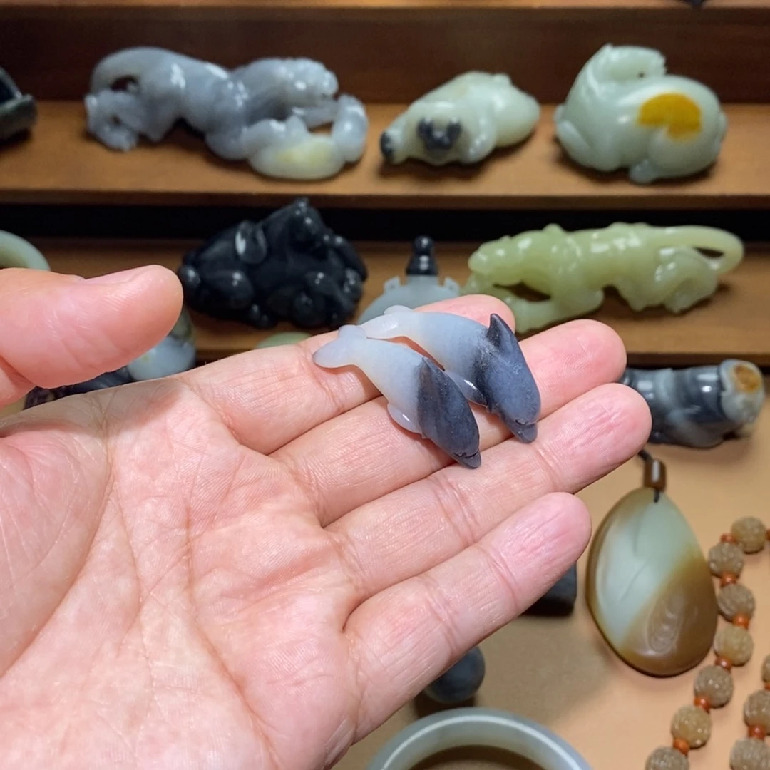 未镶嵌和田玉挂件濠**鱼