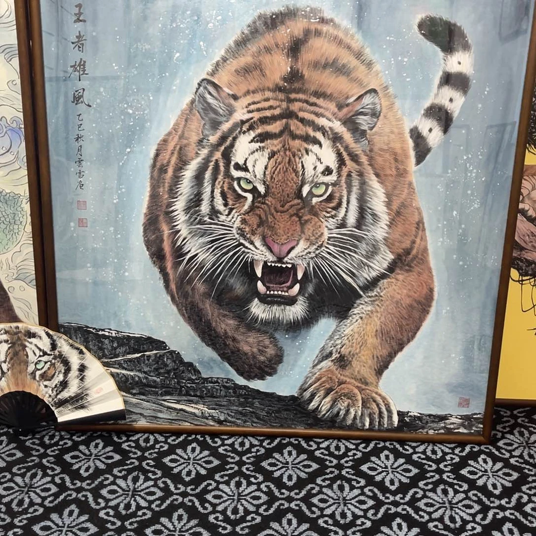 美***2国画手绘国画王者雄风