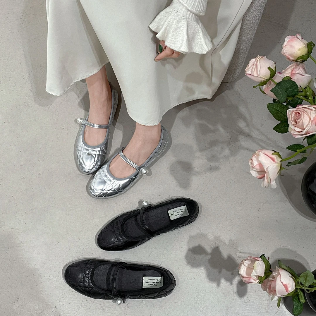 南在南方气质小香风浅口单鞋女2025新款春秋季配裙子法式玛丽珍鞋