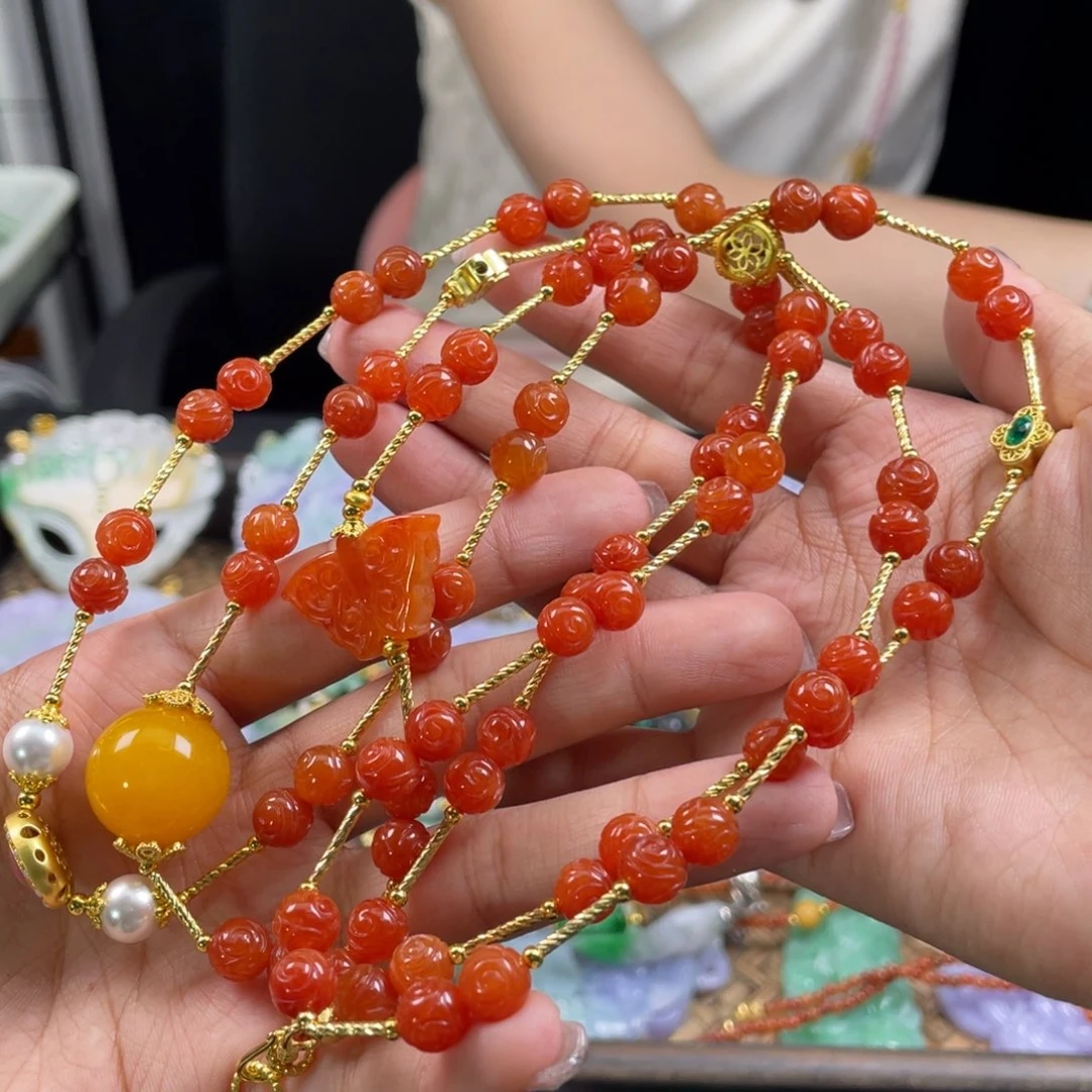 翡翠未镶嵌颈饰勿**J代编织