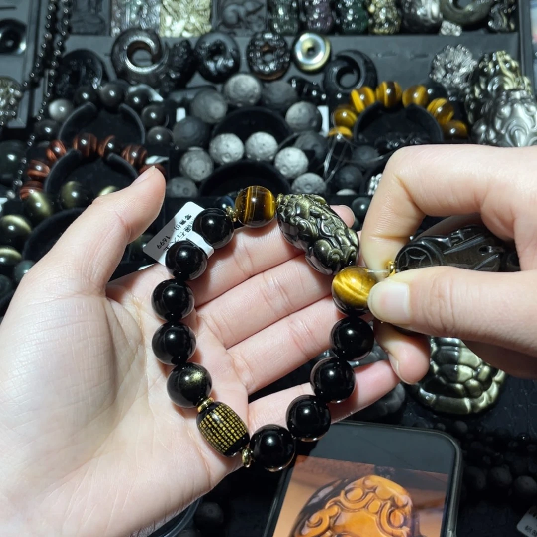 E***n黑曜岩未镶嵌珠宝奇石