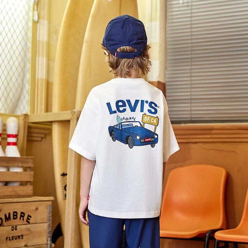 Levi's李维斯儿童童装男女童夏季休闲简约短袖T恤LVN-TE-N193