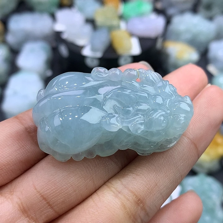 翡翠未镶嵌颈饰天然缅甸翡翠