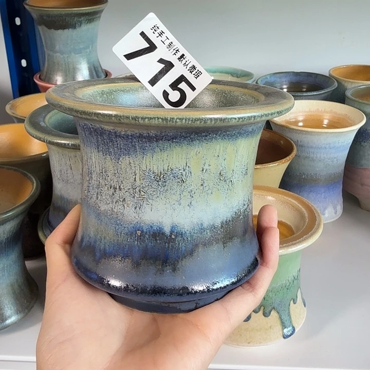 景德镇手工陶瓷盆 口8.5