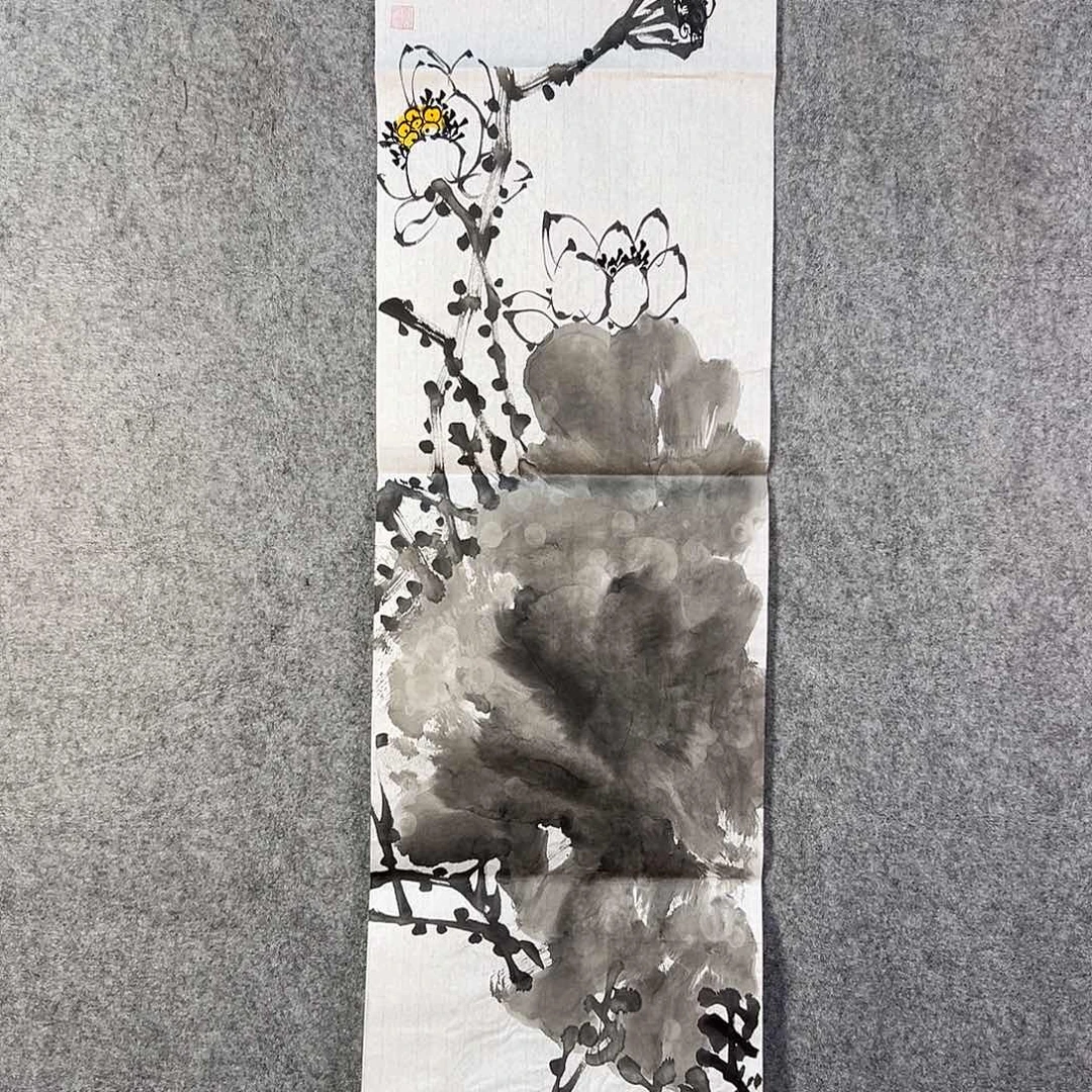 国画392 花鸟在此处飞翔也不太