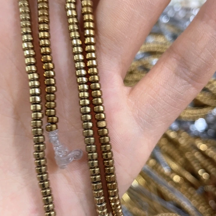 贝壳非金属3条3mm金色隔片