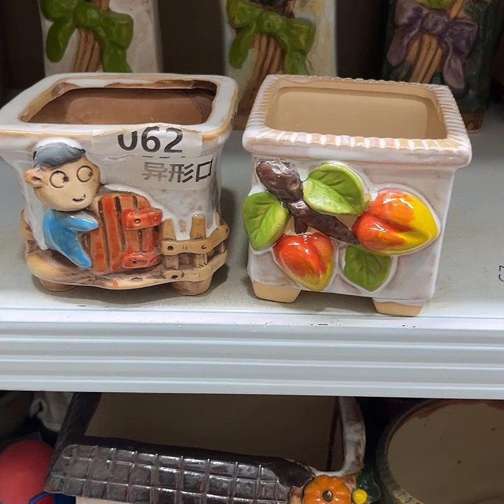 紫砂花盆粗陶材质多肉花盆