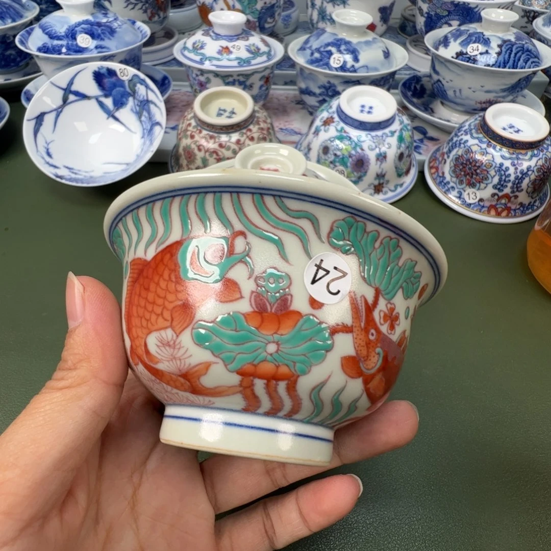 陶瓷景德镇纯手工纯手绘茶具木木24