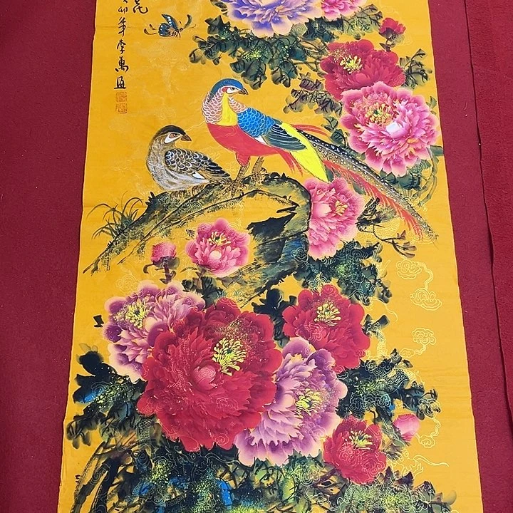 国画国画作品展示展中的